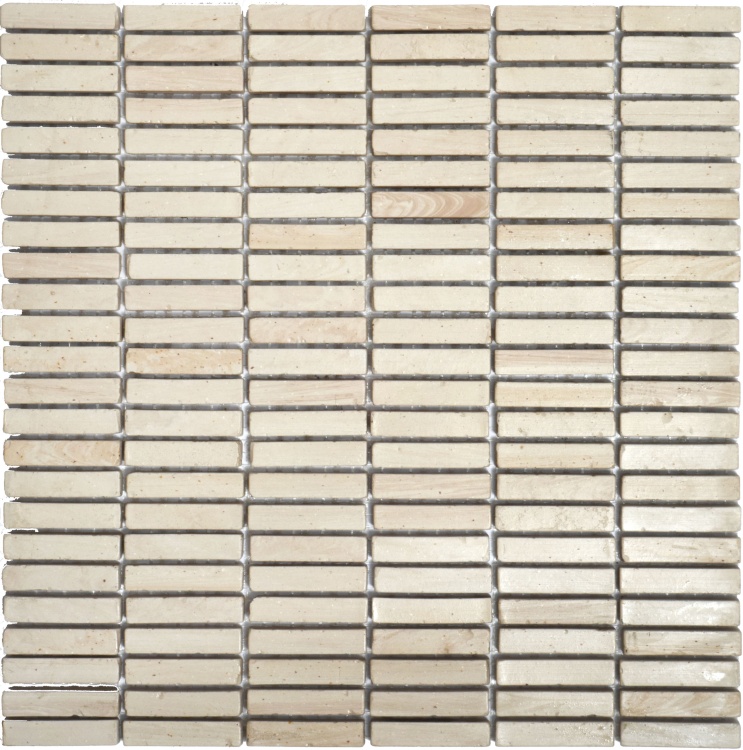 Мозаика из керамогранита Kotto Ceramica MI7 10500513C Sabbia  300 x 300 х 10  ( прямоугольник 10 x 50 )