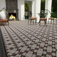 Мозаїка з керамограніту Kotto Ceramica MI7 K060709 Lviv Legends кут фриза Sabbia/Noce/Solare/Muschiato