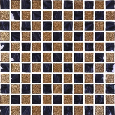 Мозаика керамическая Kotto Ceramica GM 8013 CC Brown Gold/Black pearl S4/  300 х 300 х 8   ( 25 х 25 )