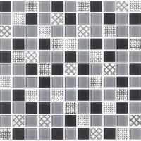 Мозаика керамическая Kotto Ceramica GM 4053 C3 Gray m/Gray w/Structure  300 х 300 х 4   ( 25 х 25 )
