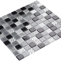 Мозаика керамическая Kotto Ceramica GM 4053 C3 Gray m/Gray w/Structure  300 х 300 х 4   ( 25 х 25 )