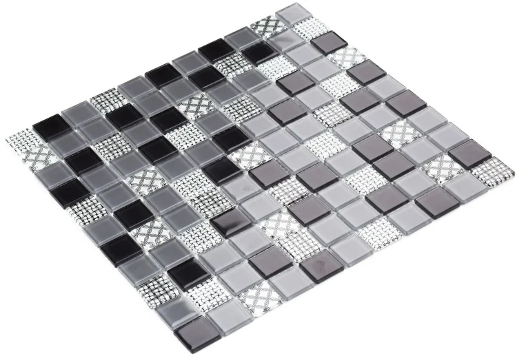 Мозаика керамическая Kotto Ceramica GM 4053 C3 Gray m/Gray w/Structure  300 х 300 х 4   ( 25 х 25 )