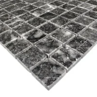 Мозаика из мрамора Полированная МКР-2П (23x23) Black