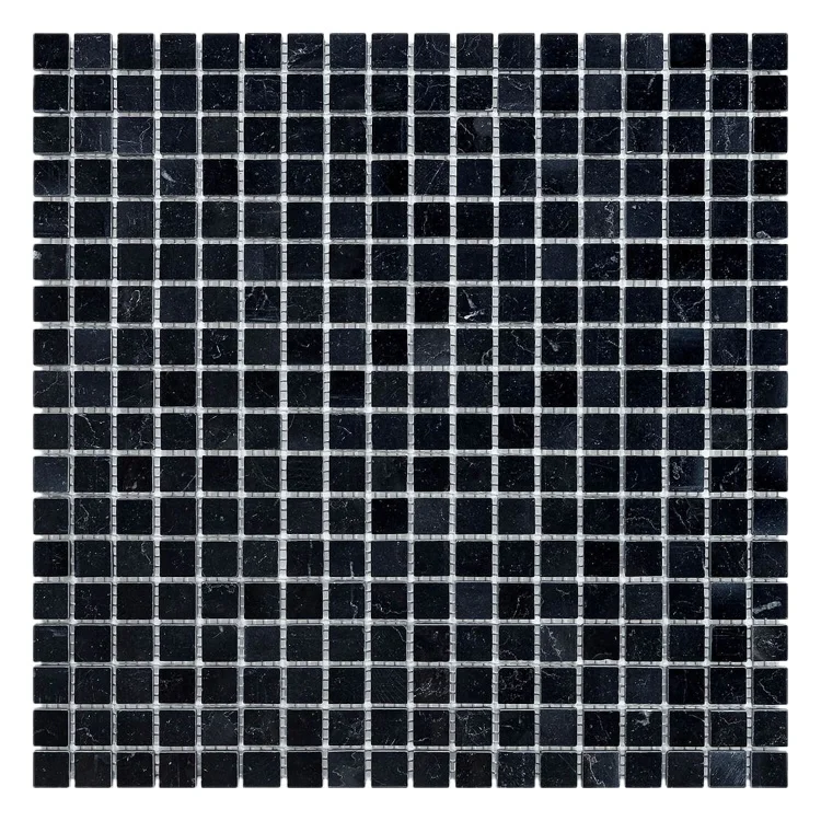 Мармурова мозаїка Mozaico de Lux C-MOS Nero Marquina Pol