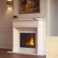 Портал для камина Bravo Севилья Crema Marfil мрамор бежевый прямой