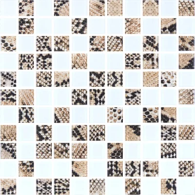 Мозаика стеклянная Kotto Ceramica GMP 0825037 С2 print 38/white mat   300 x 300 х 8   ( 25 х 25 )