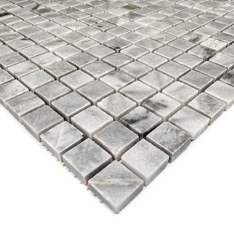 Мозаика из мрамора Полированная МКР-4П (15x15) Grey Mix