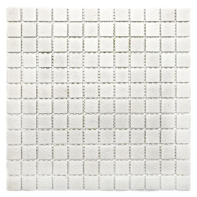 Стеклянная мозаика Concrete White