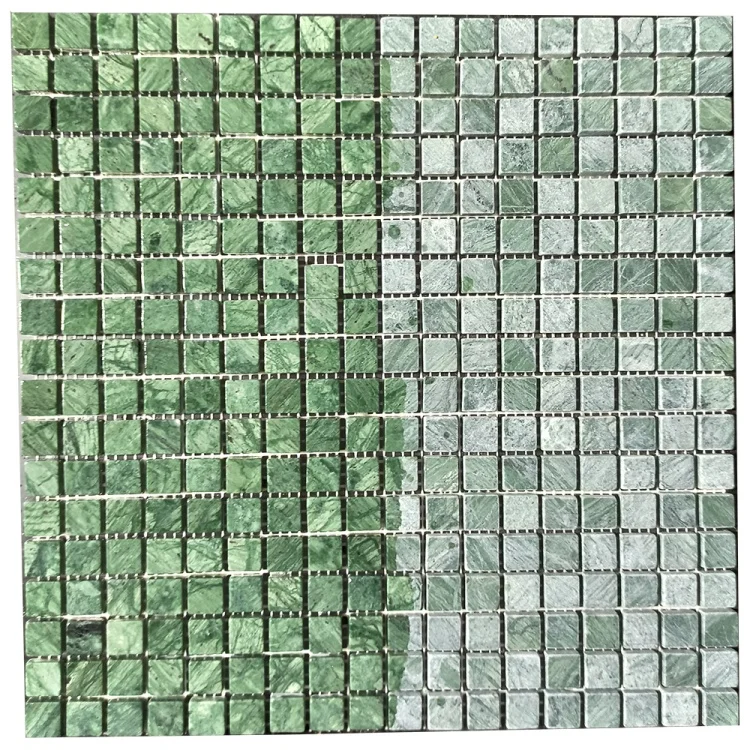 Мозаїка з мармуру Матова МКР-4СВ (15x15) Verde Guatemala