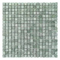 Мозаїка з мармуру Матова МКР-4СВ (15x15) Verde Guatemala