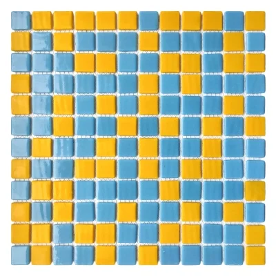 Мозаика из стекла AquaMo MX25-1/02/11 25x25x4 (317x317) мм глянцевая на сетке