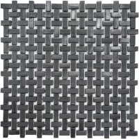 Мозаїка з керамограніту Kotto Ceramica MI7 10200406C Nero 300 x 300 х 10 (прямокутник 10 x 20)