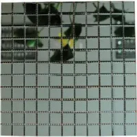 Мозаика зеркальная DecorStoneHub Zs-1inch-G графитовая 304х304 мм дюймовая для потолка спальни