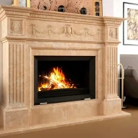 Портал для камина Bravo Амстердам Polaris мрамор белый угловой