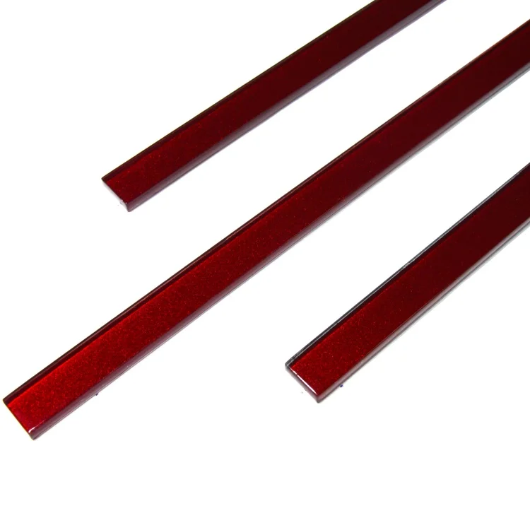 Фриз стеклянный Kotto Ceramica GF 401503 red silver 15 х 400 х 8