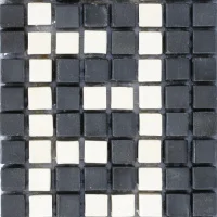 Мозаика из керамогранита Kotto Ceramica MI7 K060601 Eleganza фриз Nero/Salino