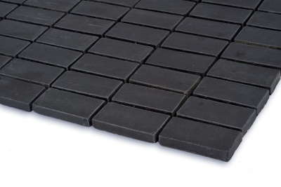 Мозаика из керамогранита Kotto Ceramica MI7 23460106C Nero 300 x 300 х 7 (прямоугольник 23 x 46)