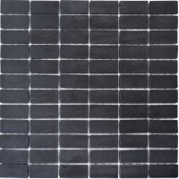 Мозаика из керамогранита Kotto Ceramica MI7 23460106C Nero 300 x 300 х 7 (прямоугольник 23 x 46)