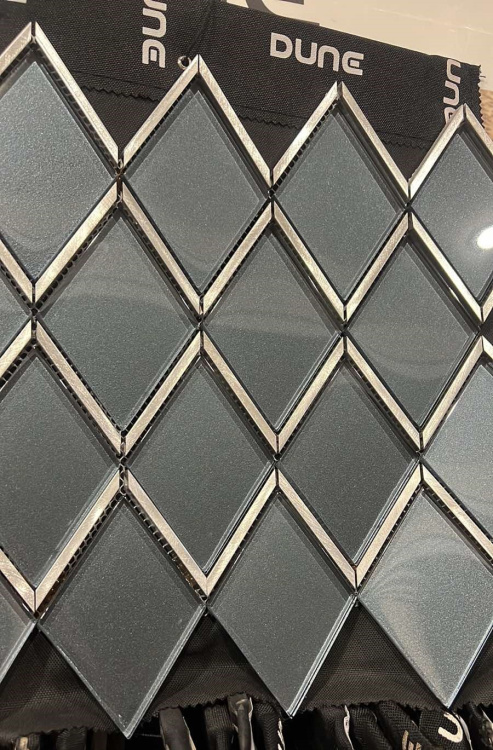 Мозаїка Dune Status 26.5*30 скляна зі сталевими вставками