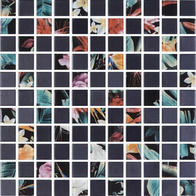 Мозаика стеклянная Kotto Ceramica GMP 0825006 С2 print 44/black mat   300 x 300 х 8   ( 25 х 25 )