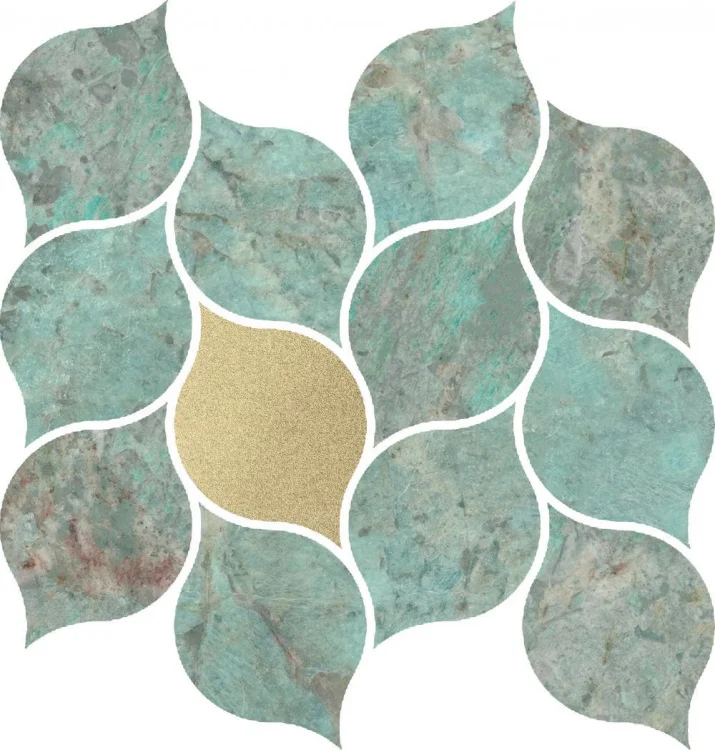 Мозаика Dune Amazonite Leaves 27*24.5 зеленая