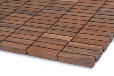 Мозаика из керамогранита Kotto Ceramica MI7 10500516C Noce  300 x 300 х 10  ( прямоугольник 10 x 50 )
