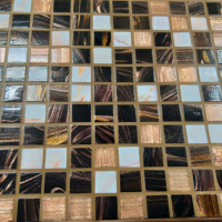 Мозаика стеклянная R-MOS 20G8810525154501112 Brown Sunset Mozaico De Lux