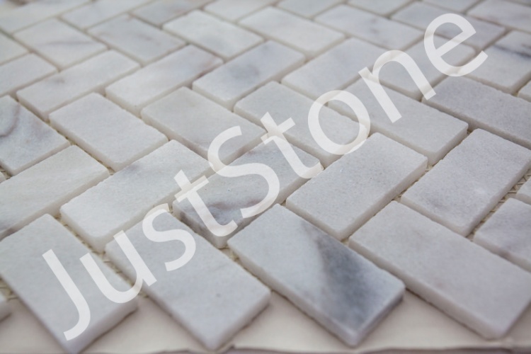 Мозаика из мрамора Полированная МКР-5П (47x23) White Mix
