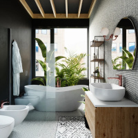 Мозаика из керамогранита Kotto Ceramica MI7 10100601C Grigo Caldo 300 x 300 х 10   ( кубик 10 x 10 )