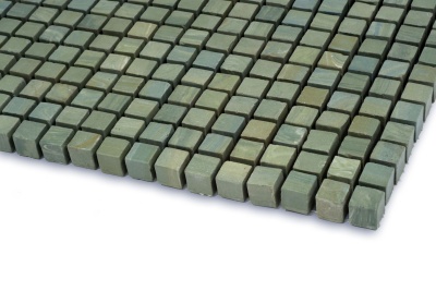 Мозаика из керамогранита Kotto Ceramica MI7 10100603C  Terra Verde  300 x 300 х 10   ( кубик 10 x 10 )
