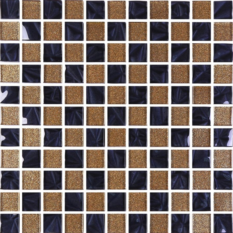 Мозаика керамическая Kotto Ceramica GM 8013 CC Brown Gold/Black pearl S4/  300 х 300 х 8   ( 25 х 25 )