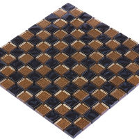 Мозаика керамическая Kotto Ceramica GM 8013 CC Brown Gold/Black pearl S4/  300 х 300 х 8   ( 25 х 25 )