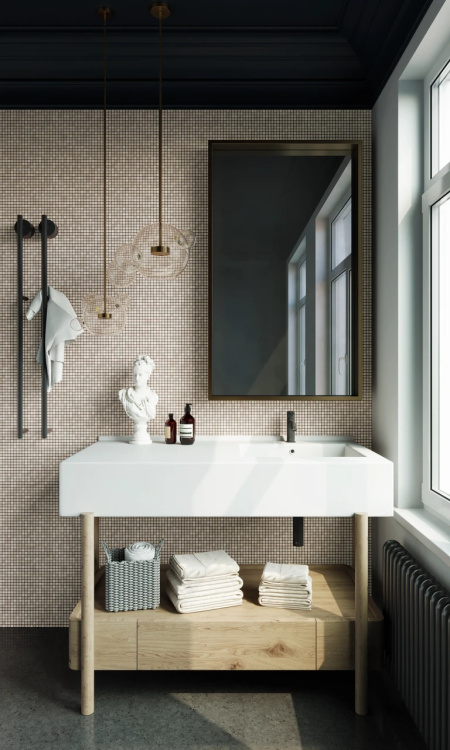 Мозаика из керамогранита Kotto Ceramica MI7 10100604C  Beige 300 x 300 х 10  ( кубик 10 x 10 )