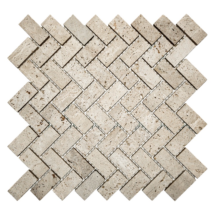 Мозаика из травертина Матовая МКР-5СН (47x23) Travertine Classic