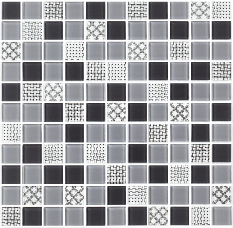 Мозаїка керамічна Kotto Ceramica GM 4053 C3 Gray m/Gray w/Structure 300 х 300 х 4 ( 25 х 25 )