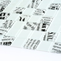 Мозаика стеклянная Kotto Ceramica GMP 0425013 С2 print 12/white mat   300 x 300 х 4    ( 25 х 25 )