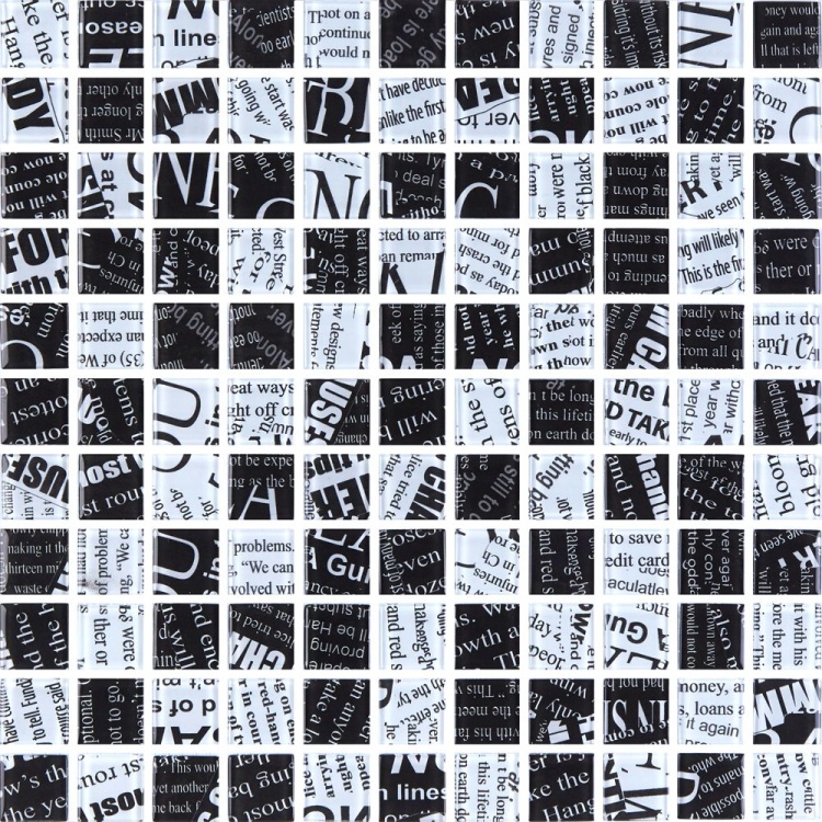 Мозаїка скляна Kotto Ceramica GMP 0425014 С2 print 12/print 45 300 x 300 х 4 ( 25 х 25 )