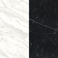 Портал для каміна Bravo Даллас Volakas + Nero Marquina мармур білий/чорний прямий