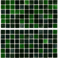 Мозаїка скляна АкваМо MX25-2-12-13-14 зелена розтяжка градієнт 1912x317x4 мм в душеву баню хамам спа басейн