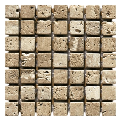 Мозаїка Mozaico de Lux K-MOS Travertino Noce (15X15)