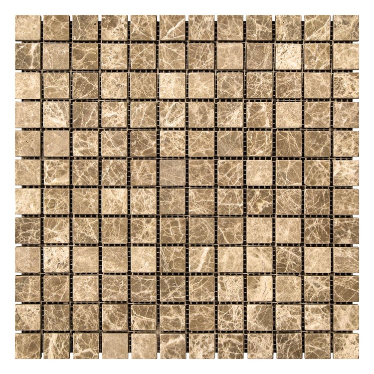 Мозаика из мрамора Матовая МКР-2СВ (23x23) Emperador Light
