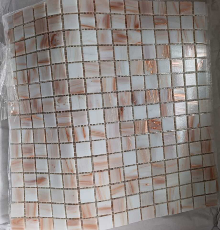 Мозаика стеклянная V-MOS JD003 Light Goldstone Mozaico De Lux