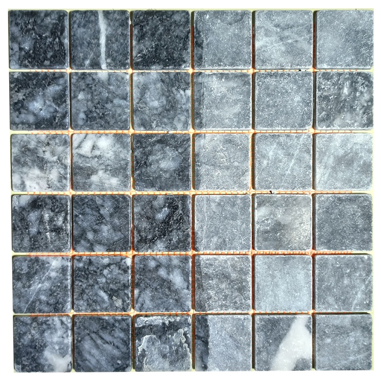 Мозаика из мрамора Матовая МКР-3СВ (47x47) Black