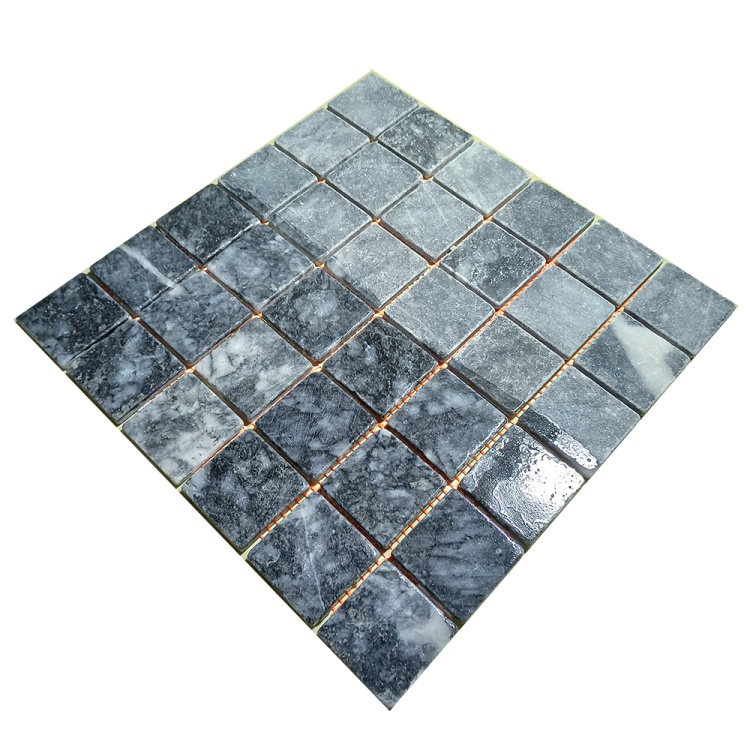 Мозаика из мрамора Матовая МКР-3СВ (47x47) Black