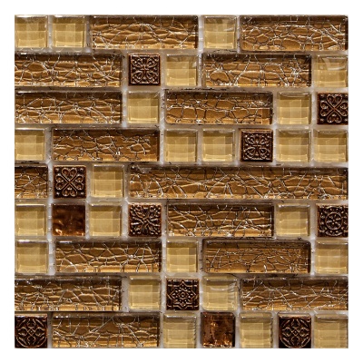Мозаика стеклянная K-MOS CBM1001R Caramel Mozaico De Lux