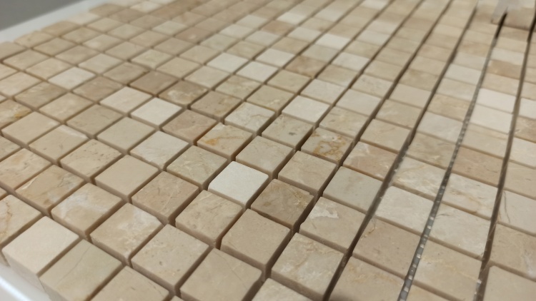 Мозаика Mozaico de Lux Stone C-MOS Botticino Pol