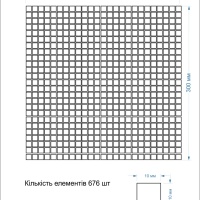 Мозаїка з керамограніту Kotto Ceramica MI7 10100617C Focato 300 x 300 х 10 (кубок 10 x 10)
