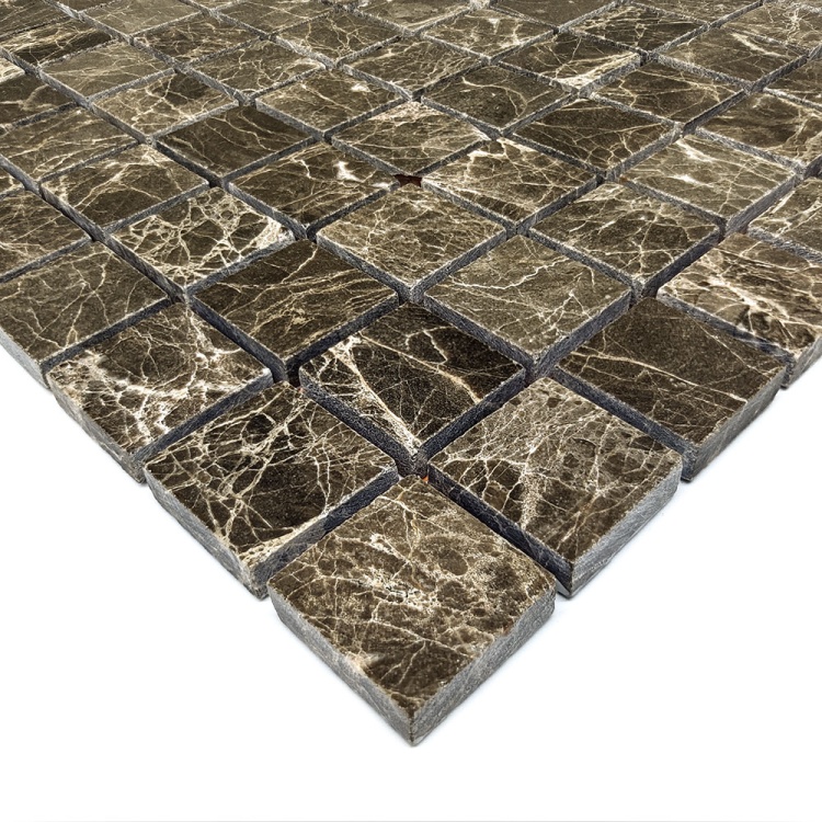 Мозаїка з мармуру Полірована МКР-2П (23x23) Emperador Medium