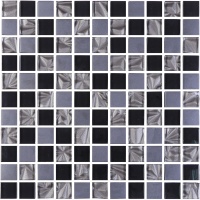 Мозаика керамическая Kotto Ceramica GM 8002 C3 imperial S4/Ceramik Black/Black 300 х 300 х 8   ( 25 х 25 )