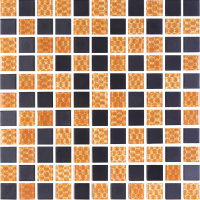 Мозаика стеклянная Kotto Ceramica GMP 0825015 С2 print 13/black mat   300 x 300 х 8   ( 25 х 25 )